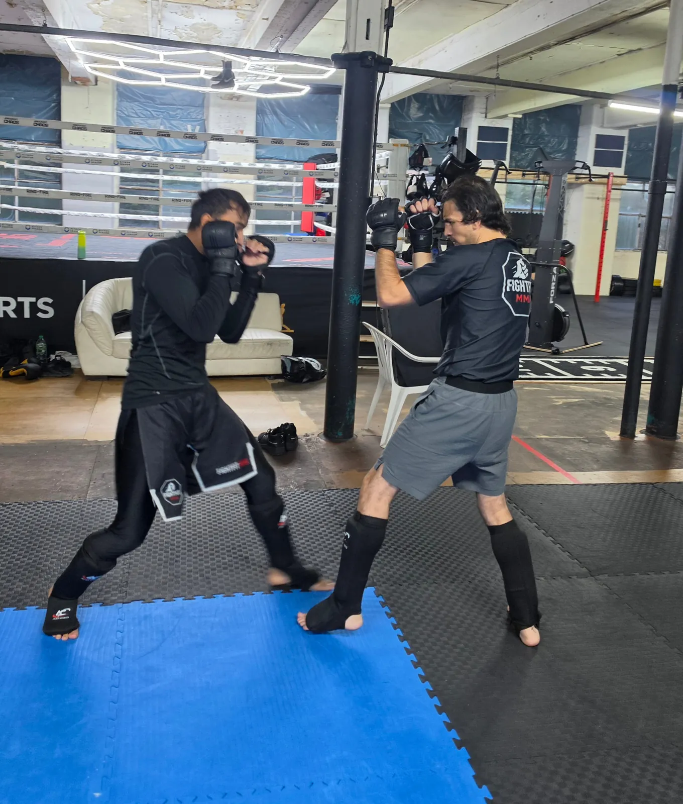 FightFit MMA sparring practice in Keighley