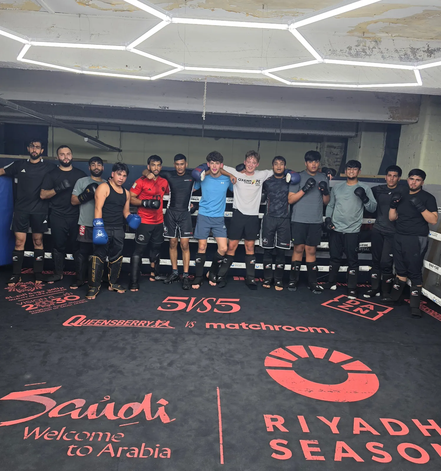 FightFit MMA adult team after training in Keighley